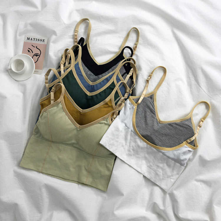 カップ付きタンクトップ スポーツブラ ブラ キャミソール カップ付きキャミソール スポーツ カップ付き インナー カップ付きキャミソール 取り外し可能 キャミ ナイト Vネック ブラキャミ ブラトップ 下着 タンクトップ