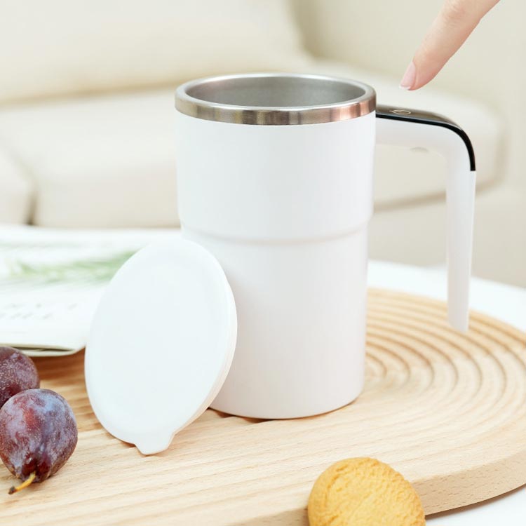 電動シェイカー 充電式 ステンレス マグカップ 蓋付き プロテインシェイカー ミルクボトル ミキサー コードレス マイボトル