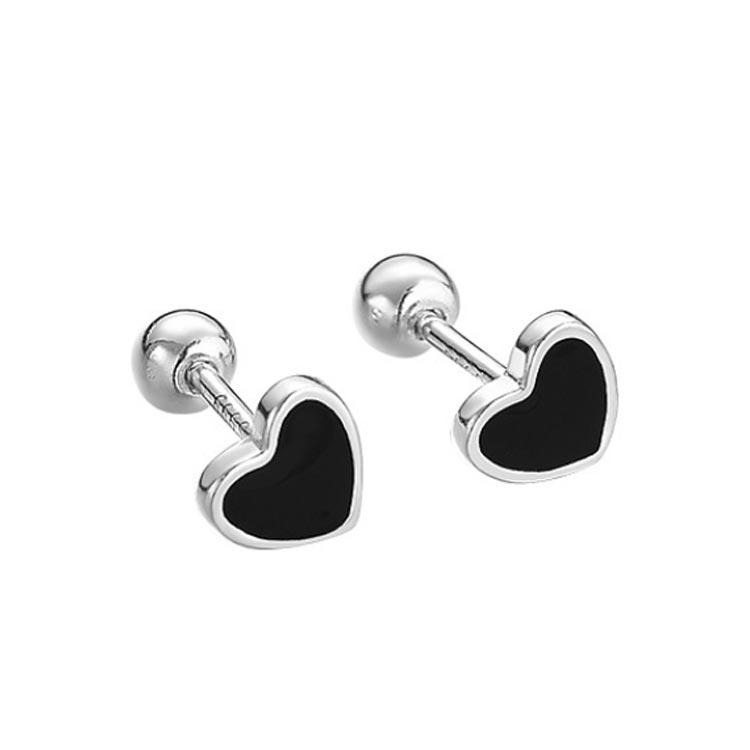 anafarmのピアス ハート ハートピアス シルバー ボールキャッチ 大人 カジュアル きれいめ プレゼント silver999 小さい 小さめ 小ぶり オフィス 上品｜アングル3