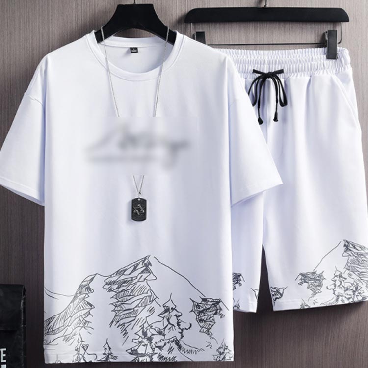メンズ セットアップ 半袖Tシャツ ハーフパン...の紹介画像2