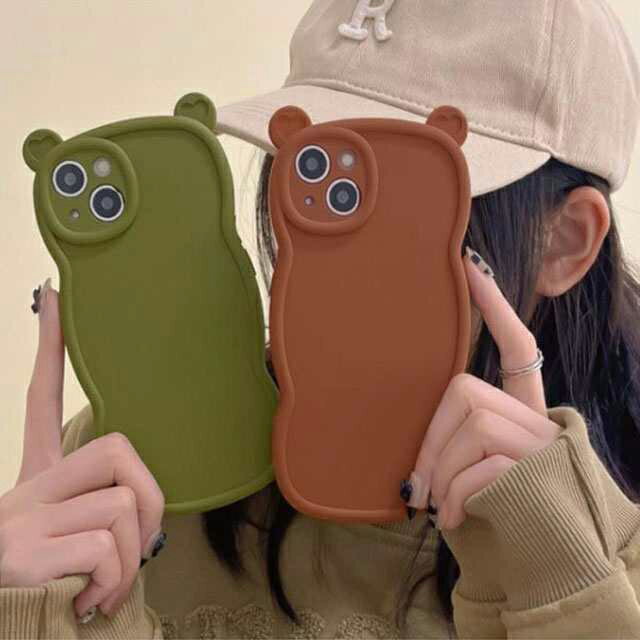 iPhone14 ケース くま耳 ウェーブ う...の紹介画像3