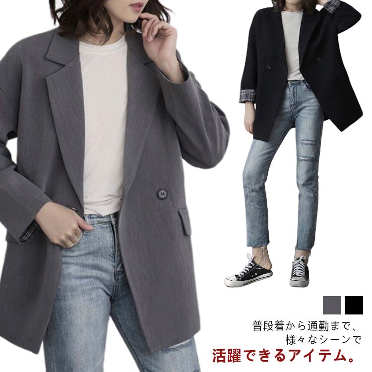 樂天商城 - レディース アウター アウター 薄手 春 レディーススーツ お洒落 ライトアウター 羽織り 長袖 コート 春スーツ ミディアム丈 可愛い カジュアル シンプル フォーマル 大きいサイズ レディース スーツ ジャケット テーラードジャケット