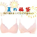 2025夏の福袋【ピンクのブラ2点セット】ブラレット/ ラサクラ(la sakura) シルク100% 絹 シルク インナー ブラジャー ソフトブラ ノンワイヤー トライアングルブラ 三角ブラ レース レースブラ 敏感肌 肌にやさしい ウォッシャブルシルク 洗えるシルク レディース