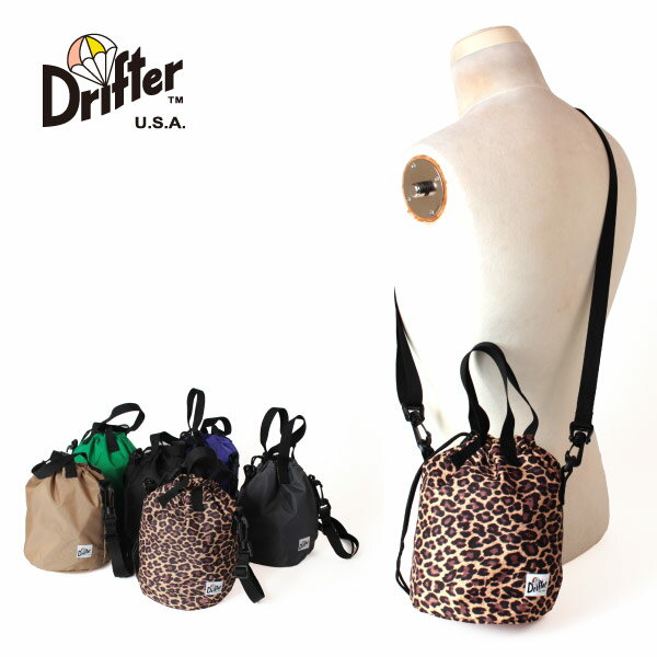 ドリフター Drifter ドローストリングポーチ ショルダーバッグ 巾着 2way 手提げ 肩掛け DRAWSTRING POUCH DFV1200 ギフトラッピング対応 新生活 クーポン対象