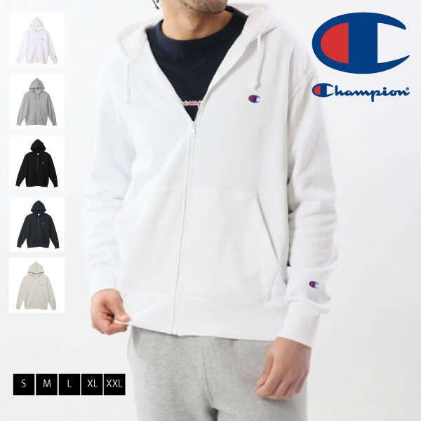 チャンピオン ジップアップパーカー メンズ チャンピオン Champion パーカ ジップフーデッドスウェットシャツ フルジップパーカー 裏毛 23FW 秋冬新作 ベーシック C3-Y137 メンズ レディース ギフトラッピング不可 父の日 クーポン対象