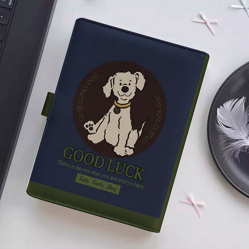 【2点購入40％OFFクーポン】 韓国風 A5 システム手帳 バイブルサイズ モランディカラー グリーン ブルー 犬 ドット リフィル80枚付き 6穴 リフィル交換可能 推し活 シール帳 トレカ収納 透明リフィル対応 横罫 方眼 無地 レディース 卒業祝い anahaimu-10000904 あなはいむ店 サンプル画像2