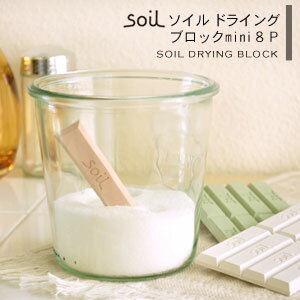 ソイル 珪藻土 乾燥剤 ドライングブロック ミニ 8ピース 日本製 soil  メール便可