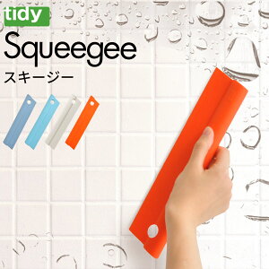 tidy ティディ スキージー ★メール便送料無料 [水切り ワイパー スクイージー 窓 鏡 お風呂 結露取り 水滴 カビ防止ワイパー 水あか 風呂掃除 バスタブ 浴槽 洗面所 掃除 シリコン]P10