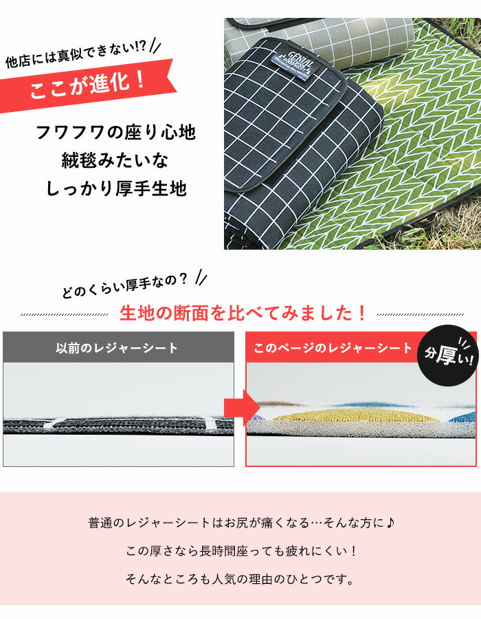 【めざましテレビで紹介 】レジャーシート おしゃれ 厚手 大きい 200cm | 防水 大判 ピクニック シート 200×150 BBQ キャンプ マット 運動会 子供 遠足 レジャー 北欧 アウトドア ビーチ 海水浴 海 花火大会 コンパクト レジャーマット 折りたたみ ピクニックマット