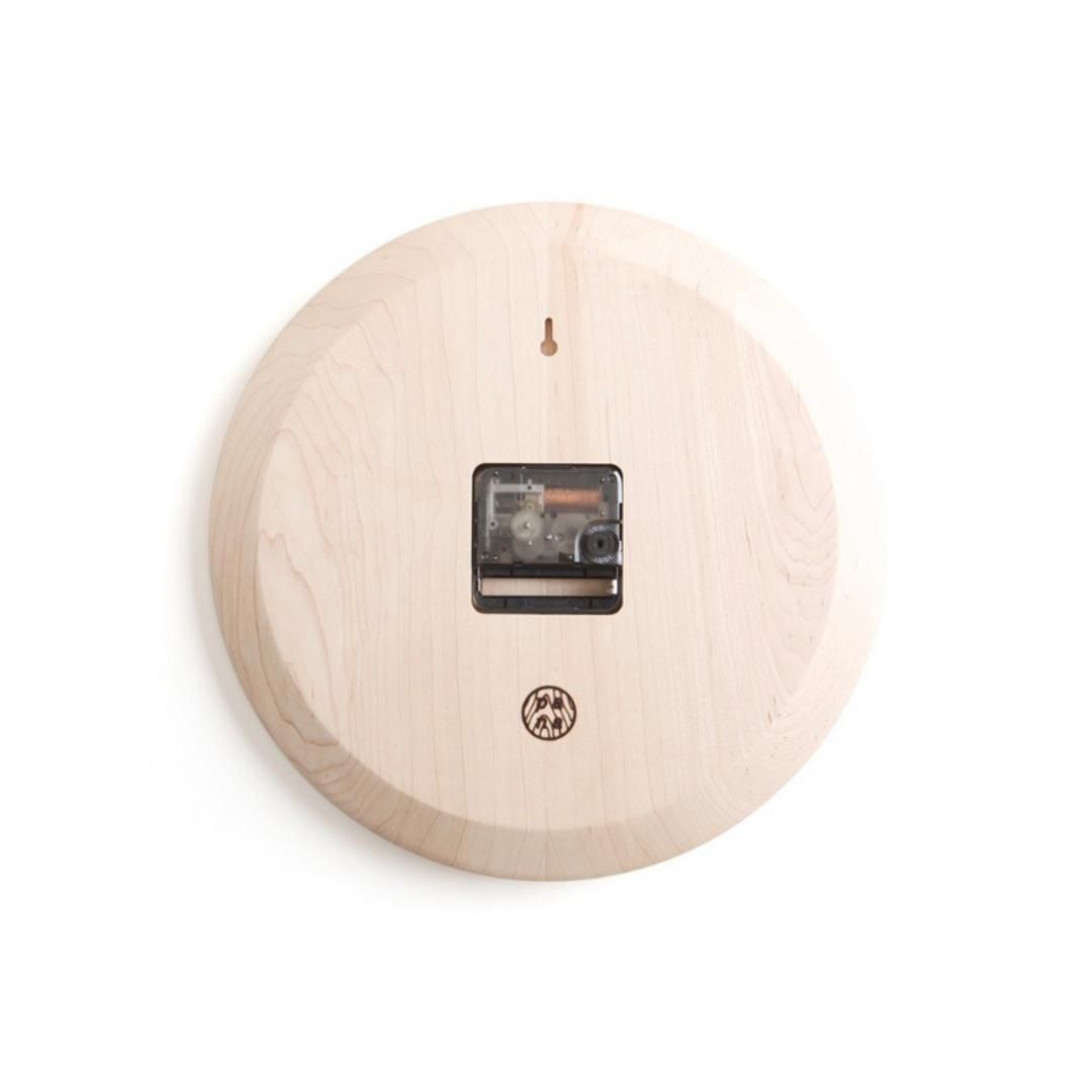 【BF限定P10倍】 時計 壁掛け時計 北欧 おしゃれ 天然木 静音 連続秒針 静か 掛け時計 アナログ時計 ナチュラル シンプル スイープムーブメント 可愛い 誕生日 新生活 プレゼント ギフト SHADY WALL CLOCK MAPLE [2]