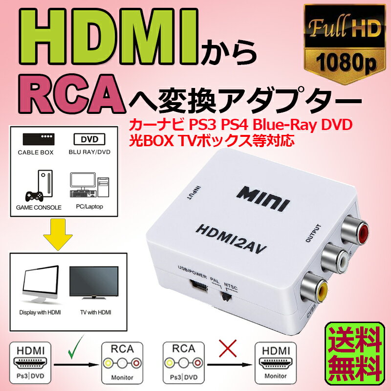 �ڥ�󥭥󥰼��ޡ��� HDMI to AV �Ѵ�����ݥ��å� HDMI to AV �Ѵ�����С����� HDMI���饢�ʥ������Ѵ������ץ��� 1080P �������ϲ� USB���� Xbox PS4 PS3 �����ʥӤʤ��б� �� ����̵��