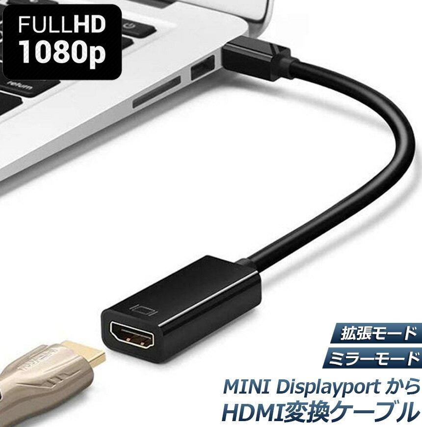 Mini DisplayPort から HDMI 変換アダプタ
