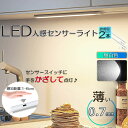 【超P祭り・限定ポイント2倍】人感センサーライト キッチンライト フットライト 2個セット LEDバーライト センサーライト 40cm 昼白色 バーライト タッ...