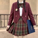 jk 制服 セット 女子高生 制服 5点セット リボン ブレザー スカート チェック セット JK 学生 スクール コスプレ ファッション レディ..