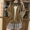 カーディガン 女子 スクールカーディガン 制服 ゆったり Vネック ニット スクールセーター JK制服 レディース スクールセーター 前開き セーター 長袖 ニット トップス カーディガン