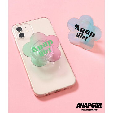 ANAP GiRL アナップガール クリアフラワーモバイルグリップ ガール 春夏 その他 中学生 ファッション ティーンズ 韓国 グリーン/ミックス onesize