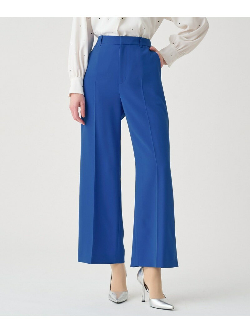 【Eternal Line 2026】ストレッチクロスイージーワイドパンツ ANAYI アナイ パンツ その他のパンツ ピンク ネイビー ブルー【先行予約】*【送料無料】[Rakuten Fashion]