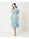 reminiscence プリント ワンピース ANAYI アナイ ワンピース・ドレス ワンピース ブルー ネイビー【送料無料】[Rakuten Fashion...