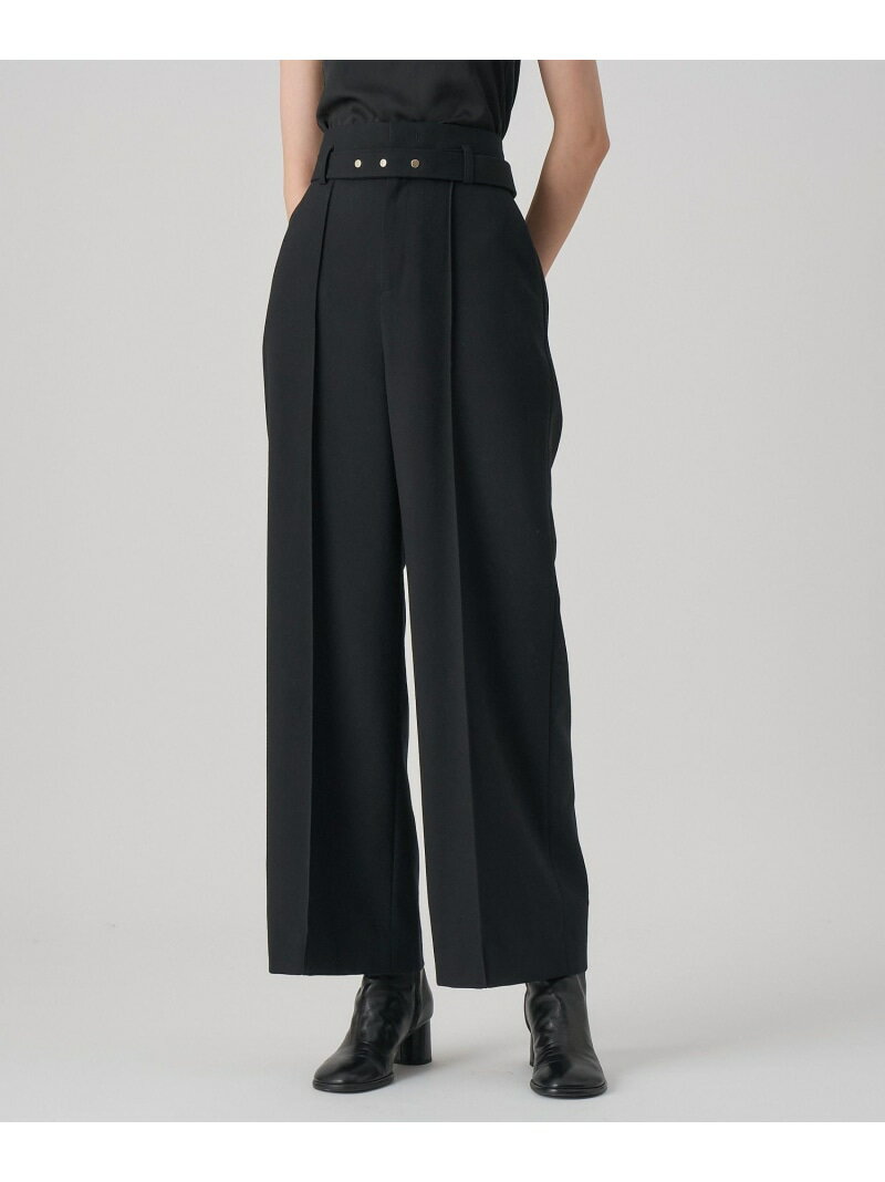 マットクロスワイドパンツ ANAYI アナイ パンツ その他のパンツ レッド ブラウン ブラック【送料無料】[Rakuten Fashion]