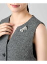 【SALE/30%OFF】リボンタイビジューブローチ ANAYI アナイ アクセサリー・腕時計 ブローチ・コサージュ・バッジ シルバー【RBA_E】【送料無料】...