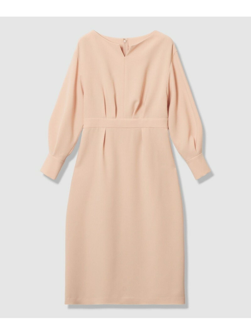 【Eternal Line 2026】ストレッチクロスキーネック ワンピース ANAYI アナイ ワンピース・ドレス ワンピース ネイビー ピンク【先行予約】*【送料無料】[Rakuten Fashion]