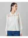 【SALE/40%OFF】衿付きシアーレース プルオーバー ANAYI アナイ トップス その他のトップス ブルー ブラック ホワイト【RBA_E】【送料無料】...