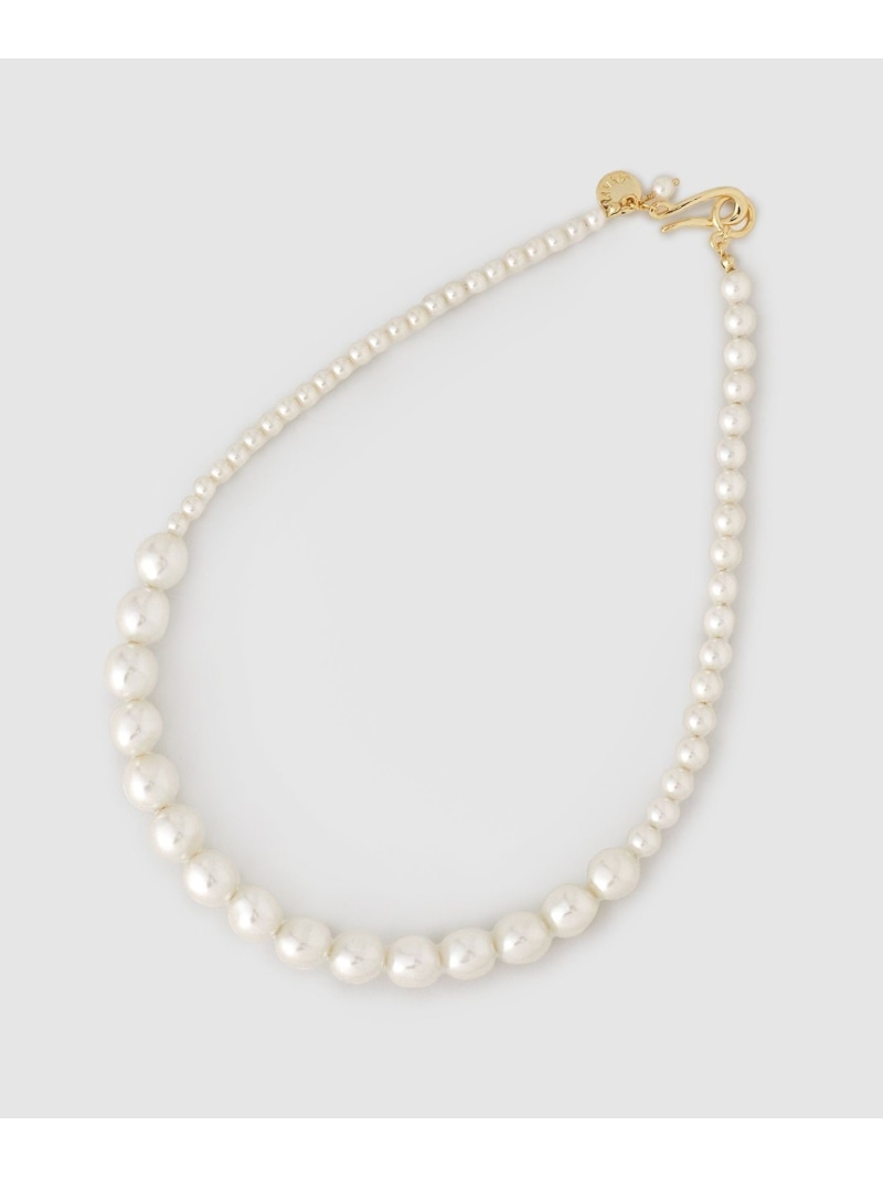 ANAYI Pearl Single Strand Necklace, White [Free Shipping] [Rakuten Fashion]