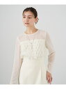 【SALE/40%OFF】カットジャガード ブラウス ANAYI アナイ トップス その他のトップス ホワイト ネイビー【RBA_E】【送料無料】[Rakute...