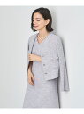 【SALE/30%OFF】【セットアップ対応商品】メタルシャギーツイードVネック ジャケット ANAYI アナイ ジャケット・アウター ノーカラージャケット シ...
