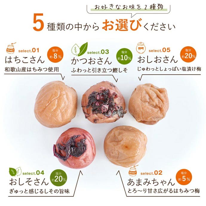 食べ比べ 梅干し お試しセット 訳あり 送料無...の紹介画像3