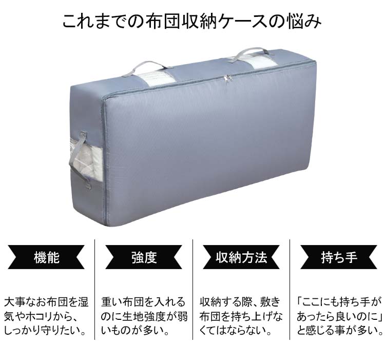 3個セット収納袋 幅95×奥行45×高さ20cm 空間の匠 ベッド下 衣類収納 透明窓付き 布団収納袋 シングル 掛け布団用 靴 本 小物 衣類収納 衣類ケース クローゼット収納 不織布 洋服収納 衣類用 衣替え 押入れ収納 すきま収納 スリム ベッド下収納 持ち手付き anbiento6789-10013001 アンビエント サンプル画像3