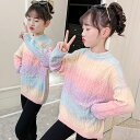 送料無料 子供服 ニットトップス/TOPS 女の子 ニット セーター キッズ ジュニア ケーブルニットセーター 長袖 トップス 子供服 秋冬 あったか おしゃれ ざっくり シンプル こども セーター 子ども ニット110 120 130 140 150 160cm 1