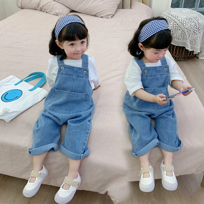 オーバーオール キッズ サロペット 韓国 子供服 女の子 ベビー キッズ サロペット オールインワン オーバーオール 無地 パンツ ボーイズ ガールズ 男の子サロペット 女の子サロペット 男女兼用オーバーオール 80 85 90 95 100 120 130 cm