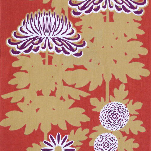 手ぬぐい「KIKU 朱色」菊/キク/和菊/au...の紹介画像2