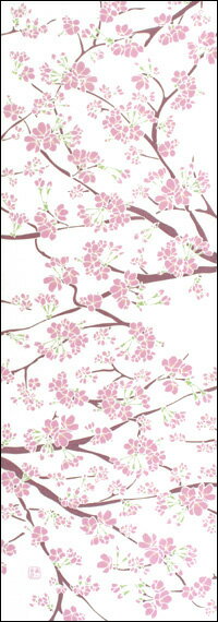 【2024年再入荷】手ぬぐい「桜の花」さくら／サクラ／Cherry Blossoms／花見／春／てぬぐい