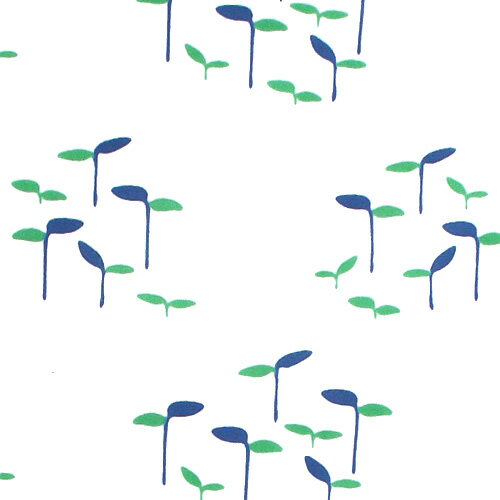 手ぬぐい「芽吹き 青色」新芽/発芽/ブルー/春...の紹介画像2