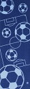 手ぬぐい「Love!Soccer! ブルー」サッカー/スポーツ/てぬぐい