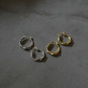 【a n c e】SV925 Twist Hoop Pierce
