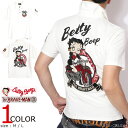 5の付く日は!RカードでP増量★The BRAVE-MAN ベティブープ 半袖ポロシャツ BBB-2422 ブレイブマン BETTY BOOP 刺繍 ワッペン ベア天竺