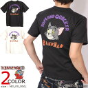 The BRAVE-MAN × TOM & JERRY 半袖Tシャツ TJB-2503 ブレイブマン トムとジェリー 刺繍