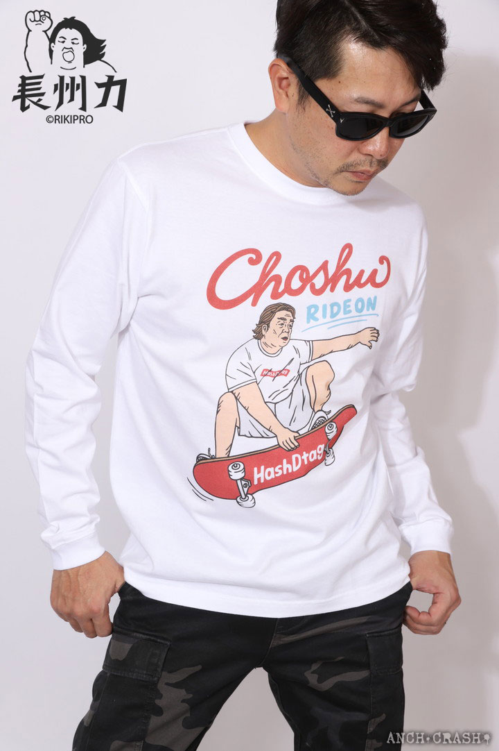 【即納】長州力 長袖 Tシャツ CHLT-2201 ちょうしゅうりき プロレス L/S T-SHIRTS ロンT【メール便送料250円】ポスト投函の為※日時指定・代引き・ラッピング不可