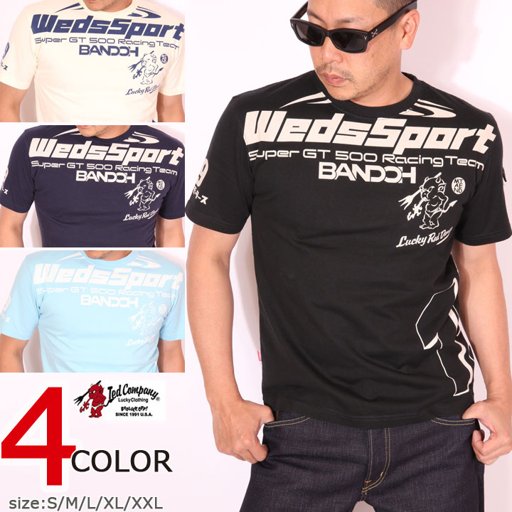 毎月18日は楽天感謝デーP増量★EDMAN WedsSport カミナリ コラボ 半袖 Tシャツ WEDSTEE-08 エフ商会 テッドマン KAMINARI 雷