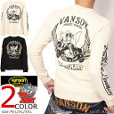 XXLサイズのみラスト1点もってけ価格!在庫限りセール SALE 20%off VANSON トムとジェリー コラボ サーマル ロンT TJV-2433 バンソン TOM AND JERRY 長袖Tシャツ ご奉仕品の為返品交換不可