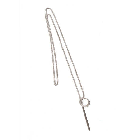 (アンカーセレクト) ANCHOR SELECT バー フープ 2連 チャーム ネックレス as2489328ck