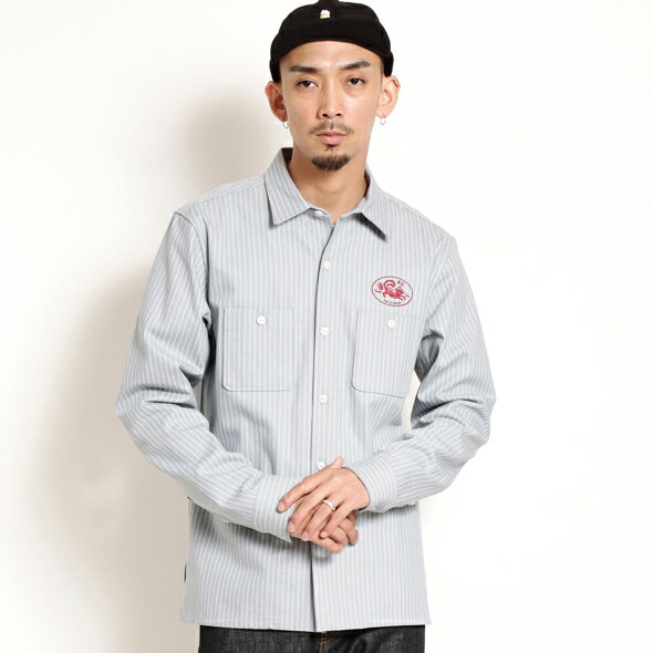 (ローター) ROTAR Hickory Stripe Work Shirt rt2354023