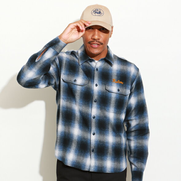 (ローター) ROTAR Melange Check Work Shirt rt2554014