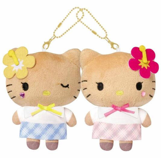 サンリオキャラクターズ ハローキティ ニコぬいキーホルダー ハローキティ ミミィ ギャル Lサイズ キーホルダー ぬいぐるみ