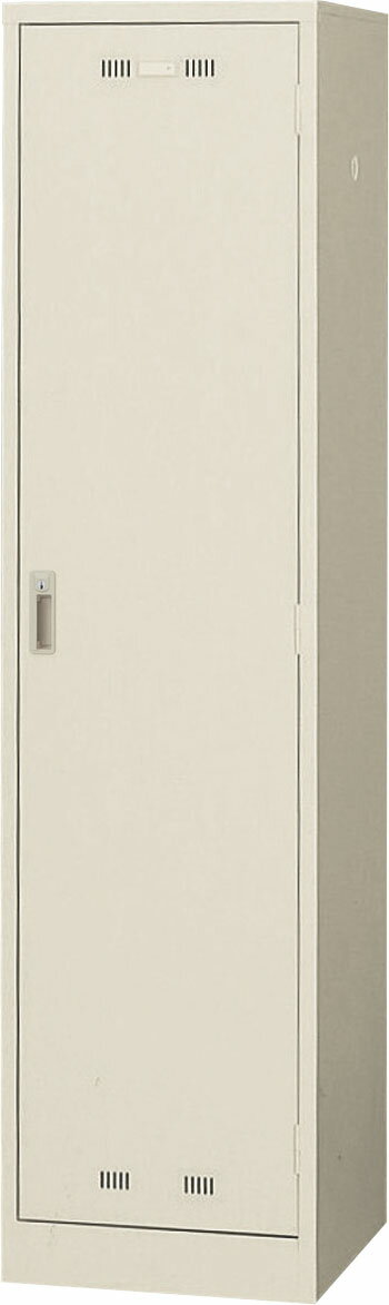 【ポイント10倍★エントリーで全員 スーパーセール限定】生興 SLK-1 1人用ロッカー ニューグレー 更衣室用 スチール製 ハンガーパイプ 網棚 鏡 ネクタイかけ 傘立 滴受 Sカン付 抗菌加工 個人用ロッカー オフィス 学校