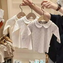 3種類 女の子 丸襟 長袖 カットソー 韓国子供服 70cm〜100cm