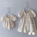 2種類 キッズ ベビー バッククロスワンピース バッククロスロンパース 韓国子供服 66cm〜1300cm 60 70 80 90 100 110 120 13...